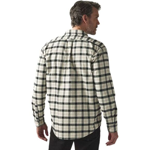 FILSON Men's Cream Black Plaid Alaskan Guide Flannel Button Up Shirt Size Large - Picture 2 of 8
